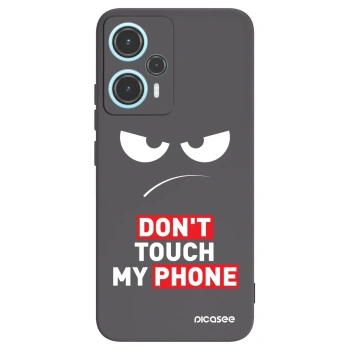 Picasee husă neagră din silicon pentru Xiaomi Poco F5 - Angry Eyes - Transparent