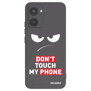 Picasee husă neagră din silicon pentru Realme 10 4G - Angry Eyes - Transparent