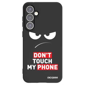 Picasee husă neagră din silicon pentru Samsung Galaxy S23 FE S711B - Angry Eyes - Transparent