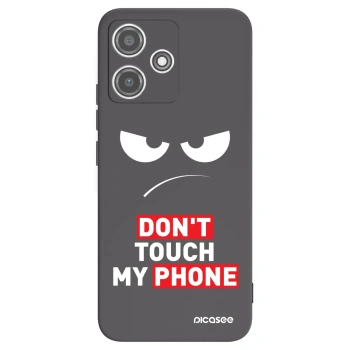 Picasee husă neagră din silicon pentru Xiaomi Redmi 12 5G - Angry Eyes - Transparent