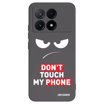 Picasee husă neagră din silicon pentru Xiaomi Poco X6 Pro - Angry Eyes - Transparent
