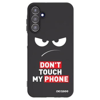 Picasee husă neagră din silicon pentru Samsung Galaxy A15 A155F 4G - Angry Eyes - Transparent