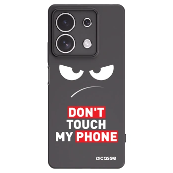 Picasee husă neagră din silicon pentru Xiaomi Redmi Note 13 4G - Angry Eyes - Transparent