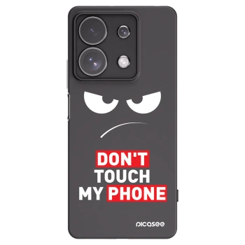 Picasee husă neagră din silicon pentru Xiaomi Redmi Note 13 Pro 4G - Angry Eyes - Transparent