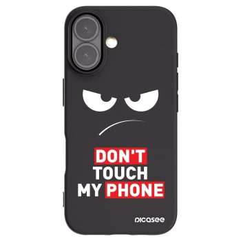 Picasee husă neagră din silicon pentru Apple iPhone 16 - Angry Eyes - Transparent