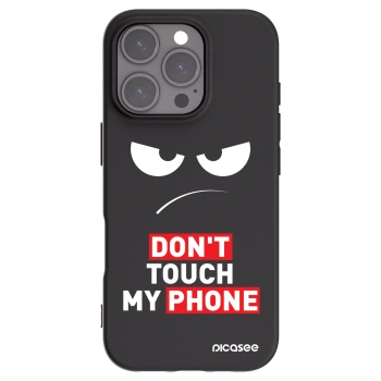 Picasee husă neagră din silicon pentru Apple iPhone 16 Pro - Angry Eyes - Transparent