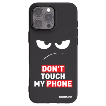 Picasee husă neagră din silicon pentru Apple iPhone 16 Pro Max - Angry Eyes - Transparent
