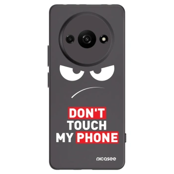 Picasee husă neagră din silicon pentru Xiaomi Redmi A3 - Angry Eyes - Transparent