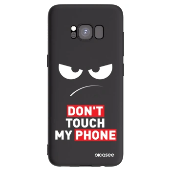 Picasee husă neagră din silicon pentru Samsung Galaxy S8 G950F - Angry Eyes - Transparent
