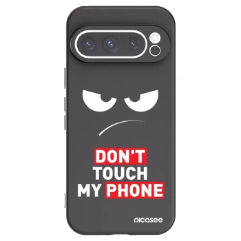 Picasee husă neagră din silicon pentru Google Pixel 9 Pro - Angry Eyes - Transparent