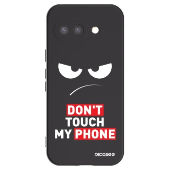 Picasee husă neagră din silicon pentru Google Pixel 9a - Angry Eyes - Transparent