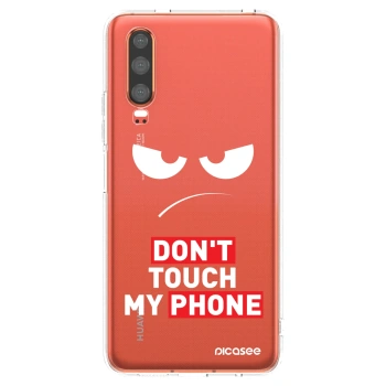 Picasee husă transparentă din silicon pentru Huawei P30 - Angry Eyes - Transparent