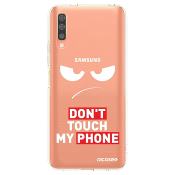 Picasee husă transparentă din silicon pentru Samsung Galaxy A70 A705F - Angry Eyes - Transparent