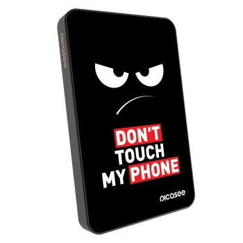 Powerbank cu MagSafe 5 000 mAh cu design propriu Gri - Angry Eyes - Transparent