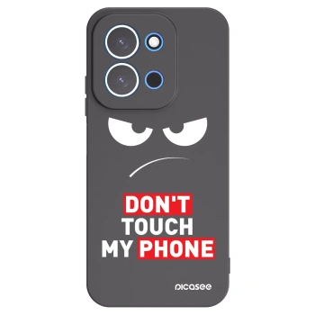 Picasee husă neagră din silicon pentru Xiaomi Redmi 15C 4G - Angry Eyes - Transparent