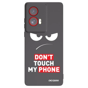 Picasee husă neagră din silicon pentru Motorola Edge 50 Fusion - Angry Eyes - Transparent