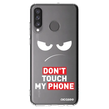 Picasee husă transparentă din silicon pentru Huawei P30 Lite - Angry Eyes - Transparent