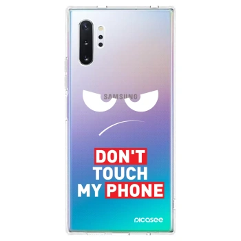Husă pentru Samsung Galaxy Note 10+ N975F - Angry Eyes - Transparent