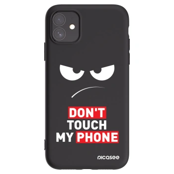 Picasee husă neagră din silicon pentru Apple iPhone 11 - Angry Eyes - Transparent