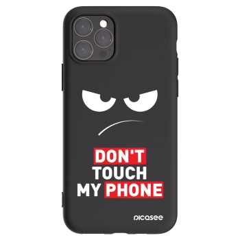 Picasee husă neagră din silicon pentru Apple iPhone 11 Pro - Angry Eyes - Transparent