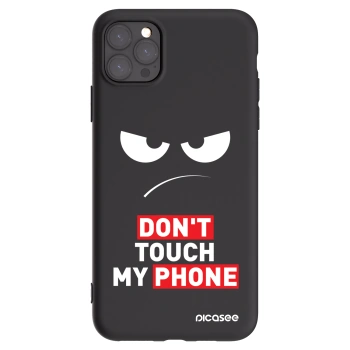Picasee husă neagră din silicon pentru Apple iPhone 11 Pro Max - Angry Eyes - Transparent