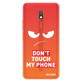 Husă pentru Xiaomi Redmi 8A - Angry Eyes - Transparent