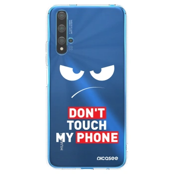 Picasee husă transparentă din silicon pentru Huawei Nova 5T - Angry Eyes - Transparent