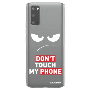 Picasee husă transparentă din silicon pentru Samsung Galaxy S20 G980F - Angry Eyes - Transparent