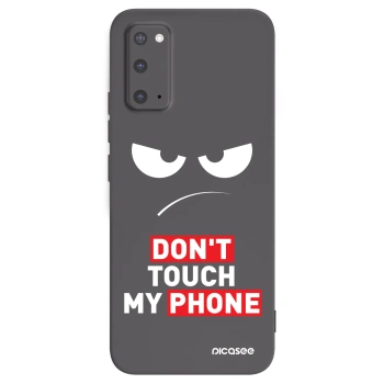 Picasee husă neagră din silicon pentru Samsung Galaxy S20 G980F - Angry Eyes - Transparent