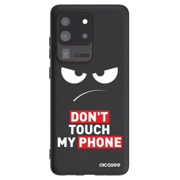 Picasee husă neagră din silicon pentru Samsung Galaxy S20 Ultra 5G G988F - Angry Eyes - Transparent