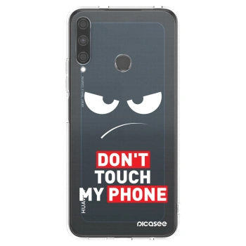 Picasee husă transparentă din silicon pentru Huawei P40 Lite E - Angry Eyes - Transparent