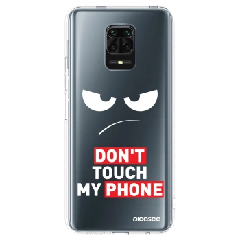 Picasee husă transparentă din silicon pentru Xiaomi Redmi Note 9S - Angry Eyes - Transparent