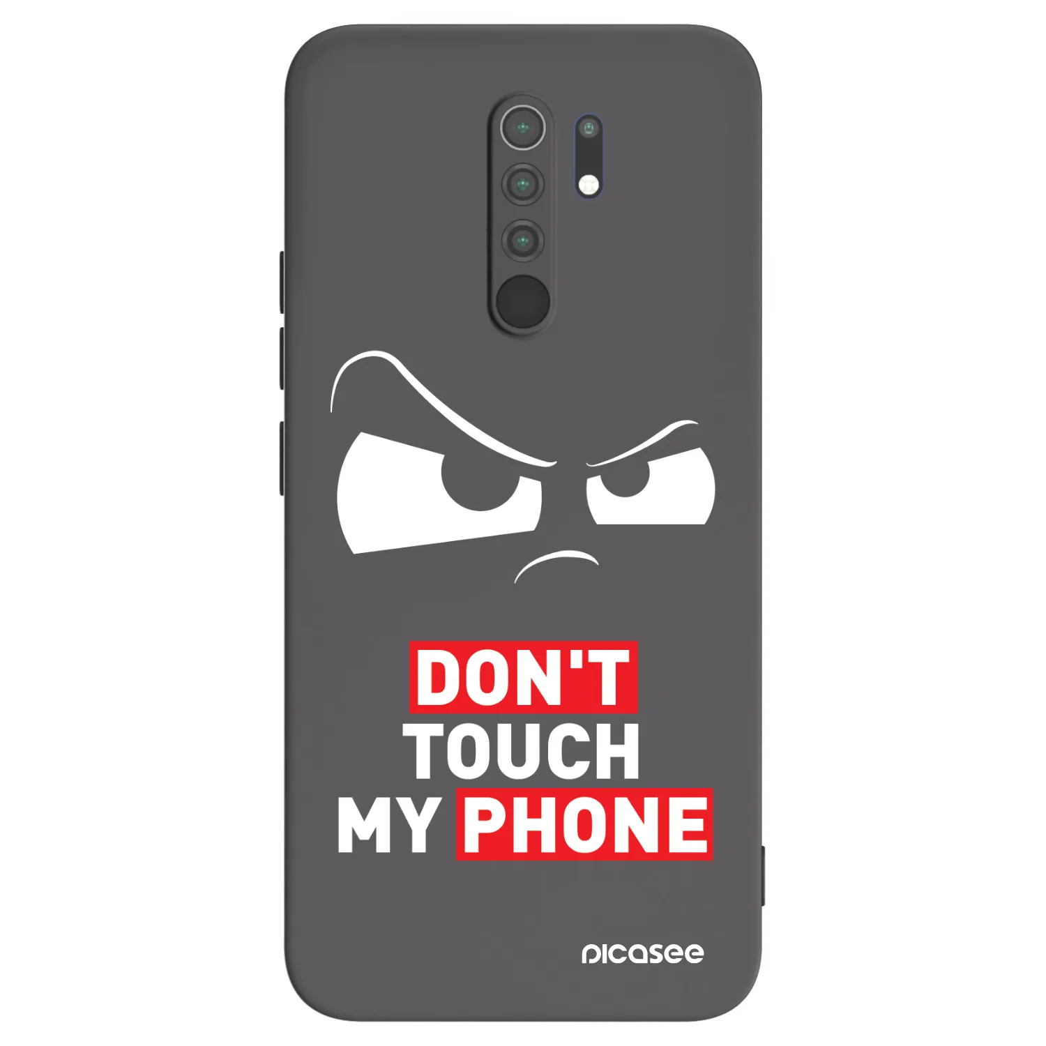 Picasee husă neagră din silicon pentru Xiaomi Redmi 9 - Cloudy Eye - Transparent