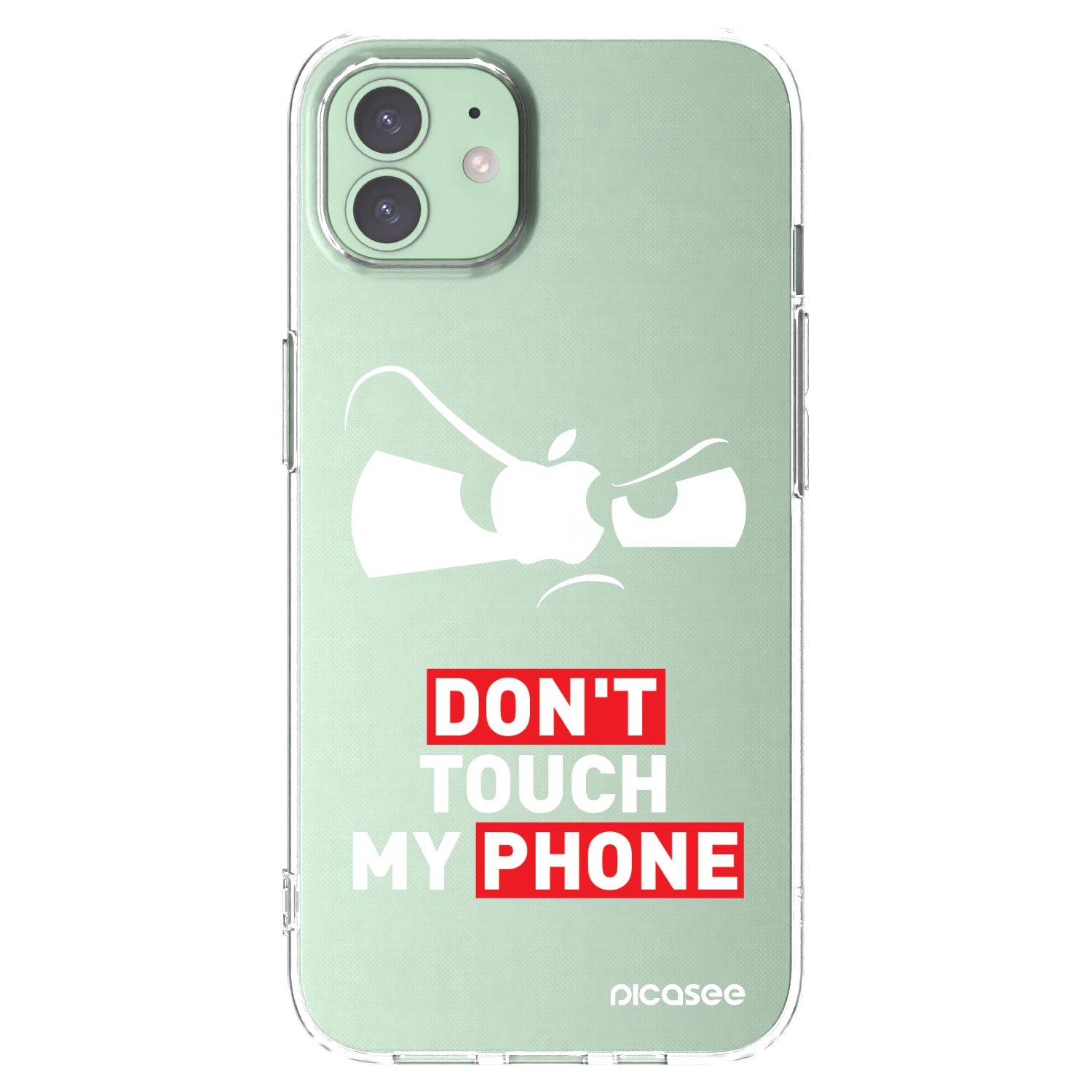 Picasee husă transparentă din silicon pentru Apple iPhone 12 - Cloudy Eye - Transparent