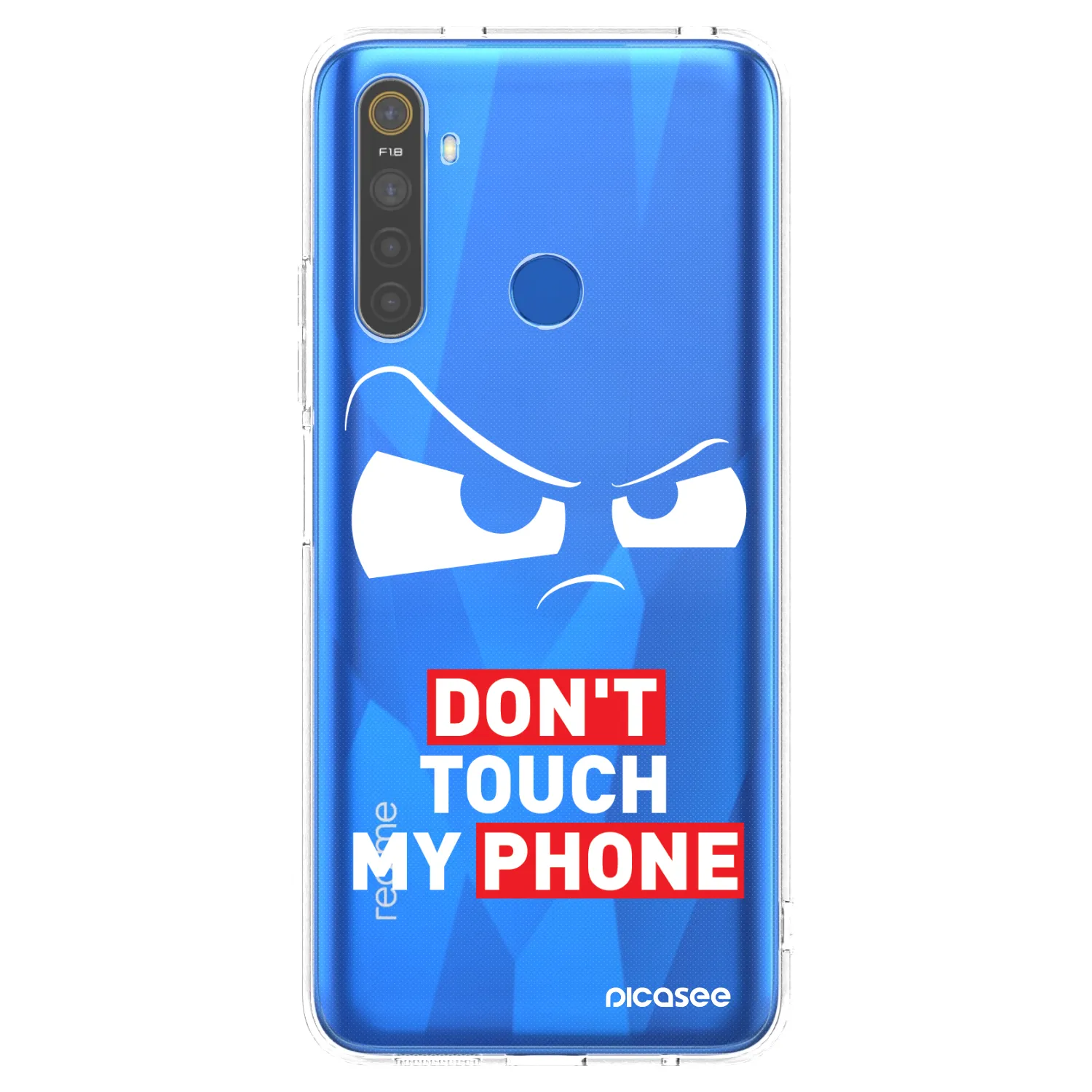 Picasee husă transparentă din silicon pentru Realme 5 - Cloudy Eye - Transparent