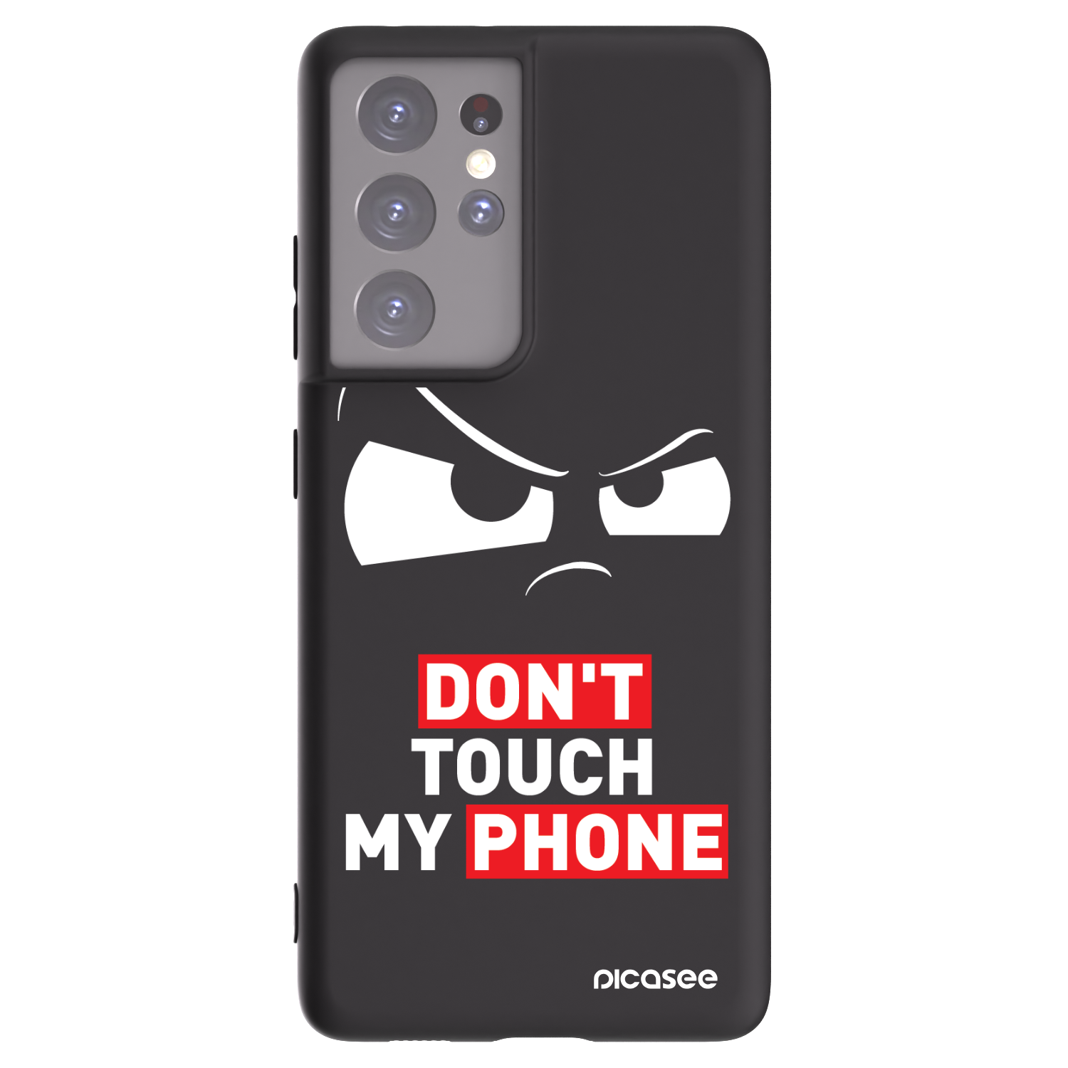 Picasee husă neagră din silicon pentru Samsung Galaxy S21 Ultra 5G G998B - Cloudy Eye - Transparent