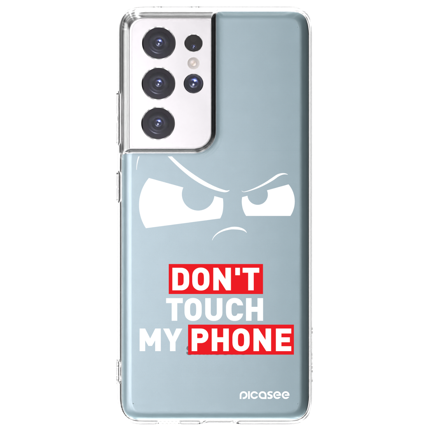 Picasee husă transparentă din silicon pentru Samsung Galaxy S21 Ultra 5G G998B - Cloudy Eye - Transparent