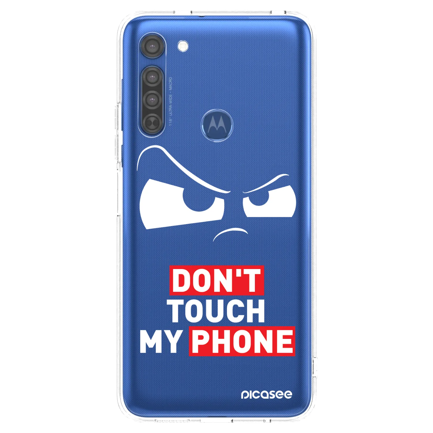 Picasee husă transparentă din silicon pentru Motorola Moto G8 - Cloudy Eye - Transparent