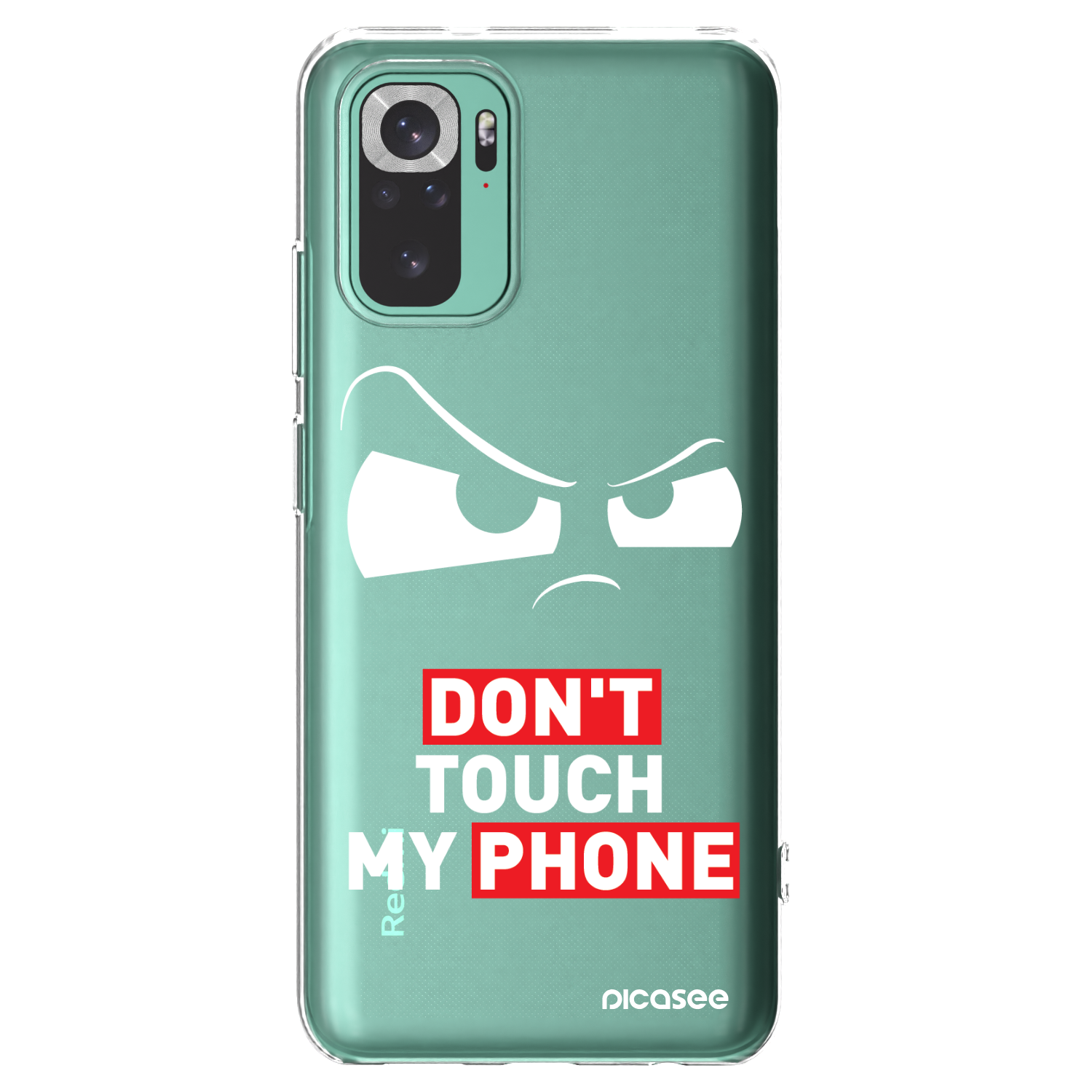 Picasee husă transparentă din silicon pentru Xiaomi Redmi Note 10 Pro - Cloudy Eye - Transparent