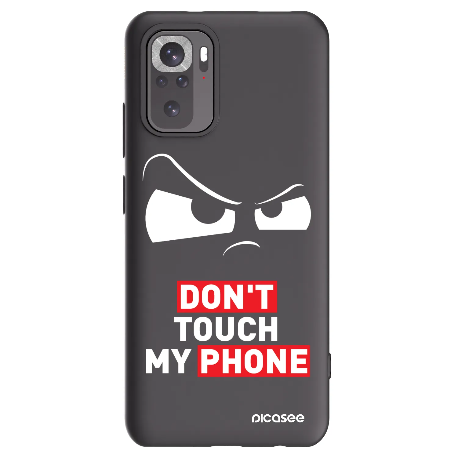 Picasee husă neagră din silicon pentru Xiaomi Redmi Note 10S - Cloudy Eye - Transparent