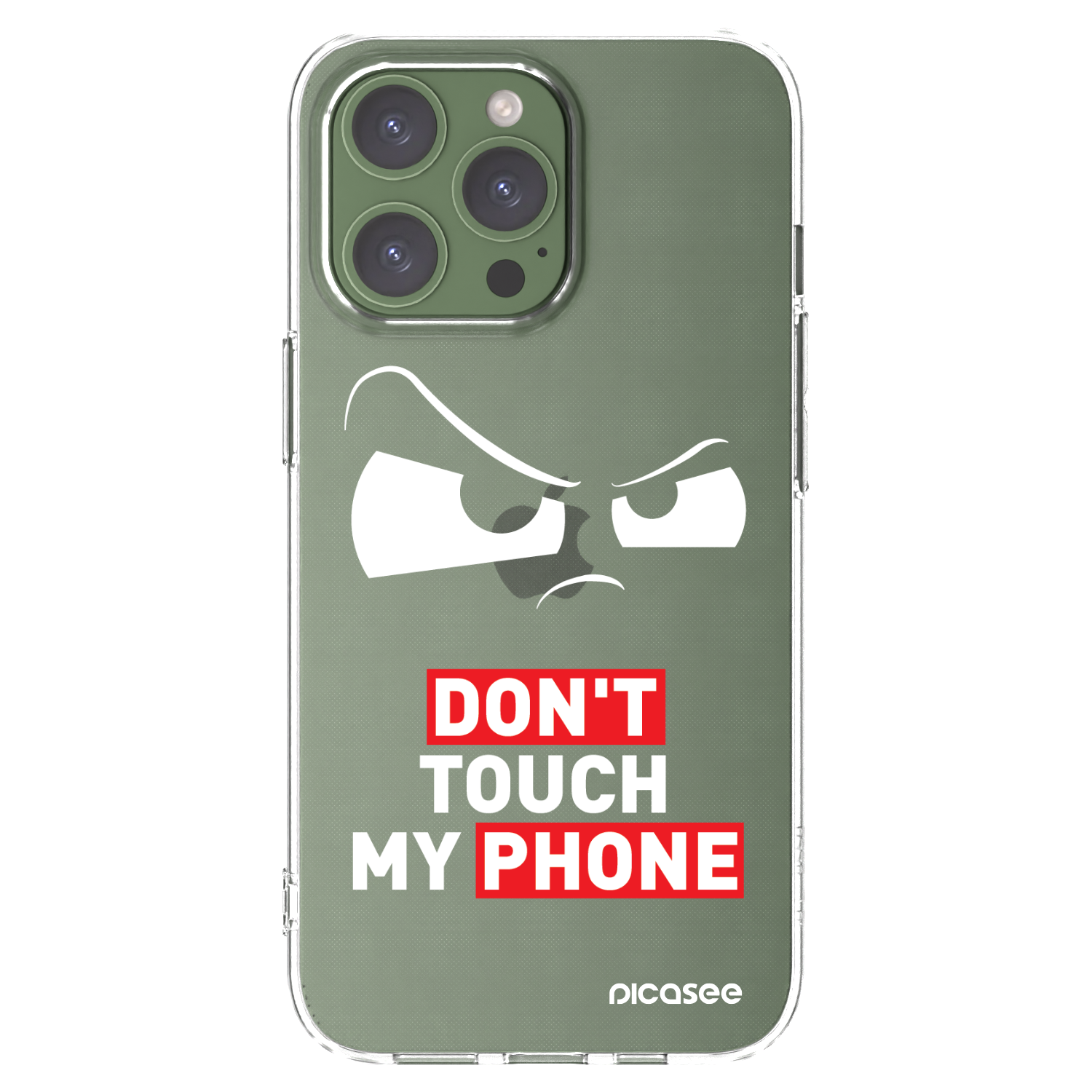 Picasee husă transparentă din silicon pentru Apple iPhone 13 Pro - Cloudy Eye - Transparent