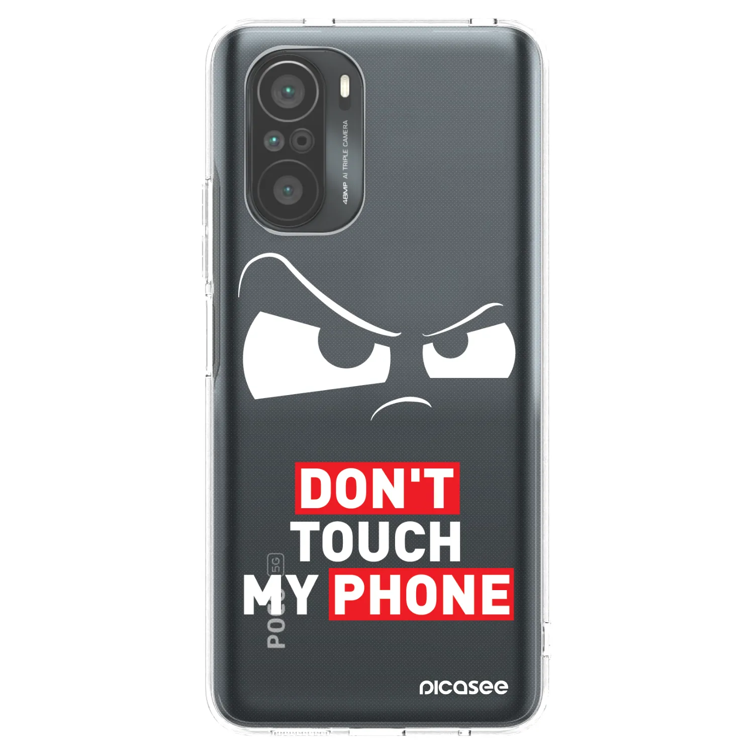 Picasee husă transparentă din silicon pentru Xiaomi Poco F3 - Cloudy Eye - Transparent