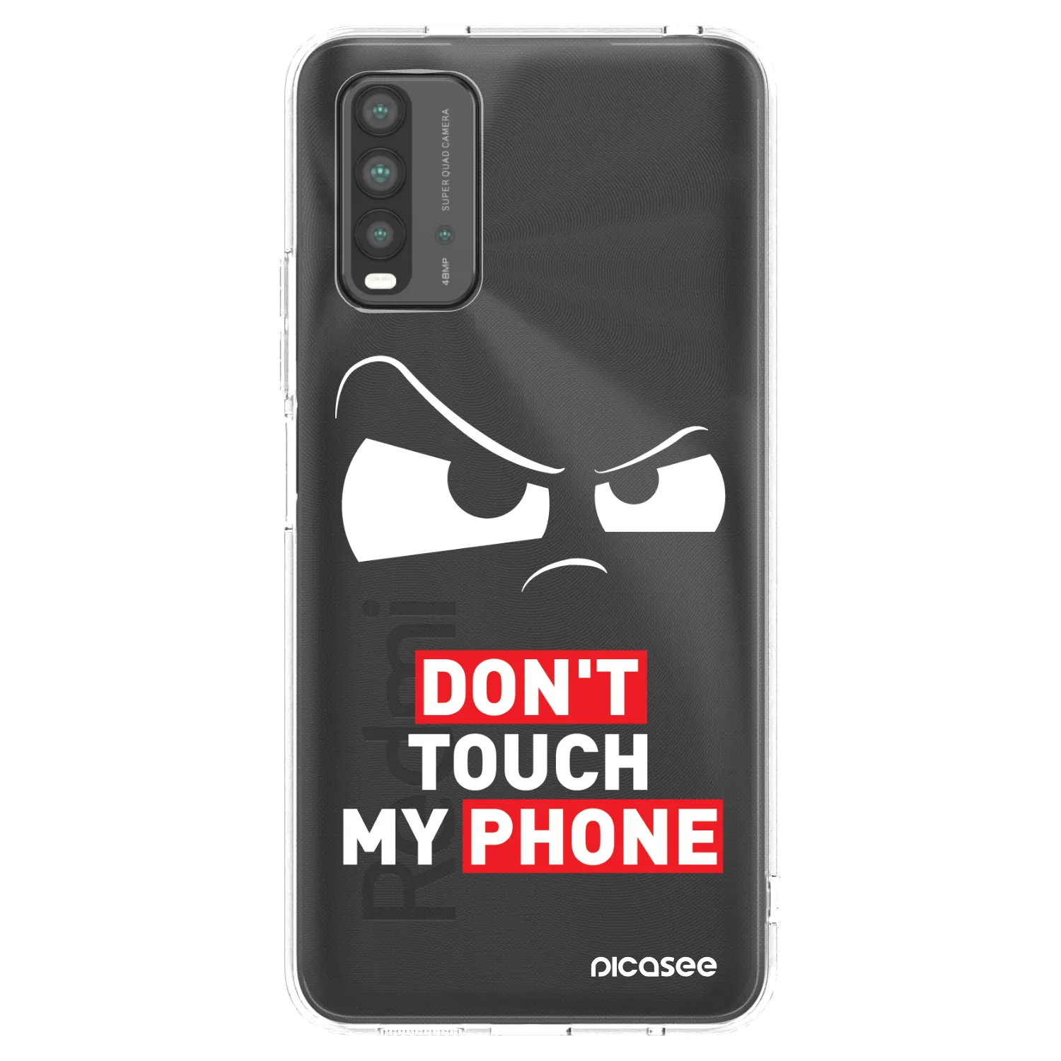 Picasee husă neagră din silicon pentru Xiaomi Redmi 9T - Cloudy Eye - Transparent