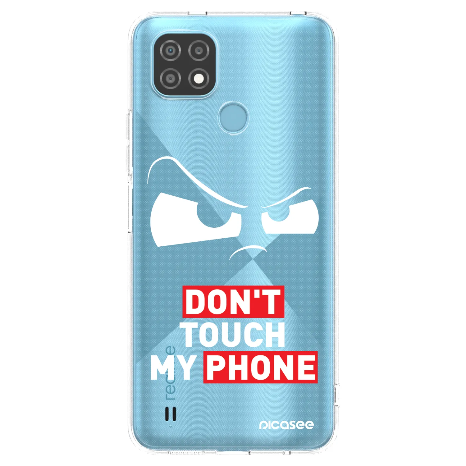 Picasee husă transparentă din silicon pentru Realme C21 - Cloudy Eye - Transparent
