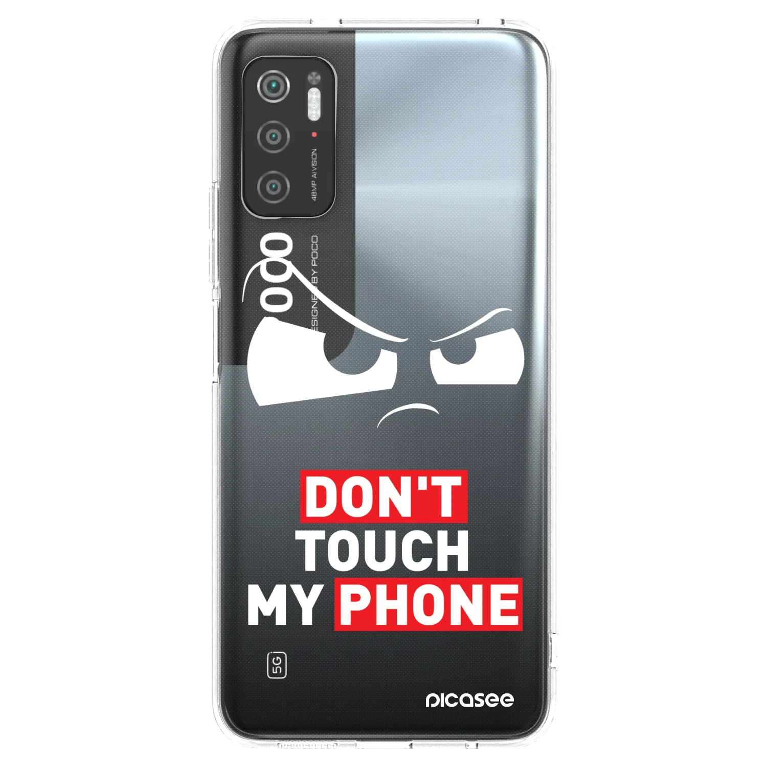 Picasee husă transparentă din silicon pentru Xiaomi Poco M3 Pro 5G - Cloudy Eye - Transparent