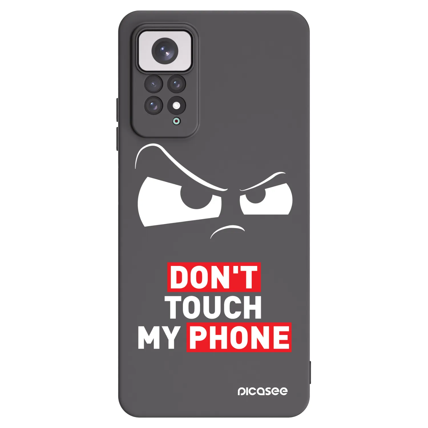 Picasee husă neagră din silicon pentru Xiaomi Redmi Note 11 - Cloudy Eye - Transparent