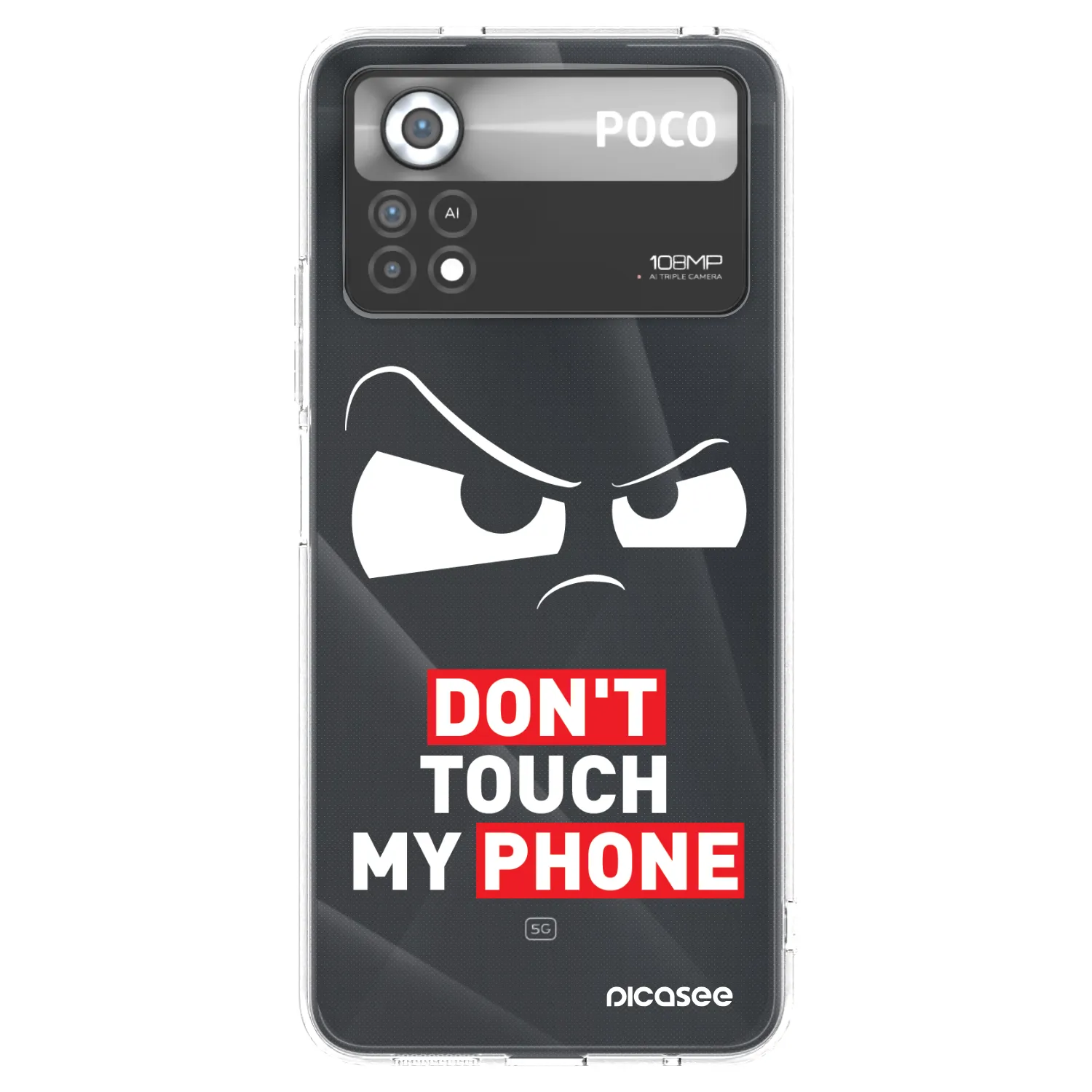 Picasee husă transparentă din silicon pentru Xiaomi Poco X4 Pro 5G - Cloudy Eye - Transparent