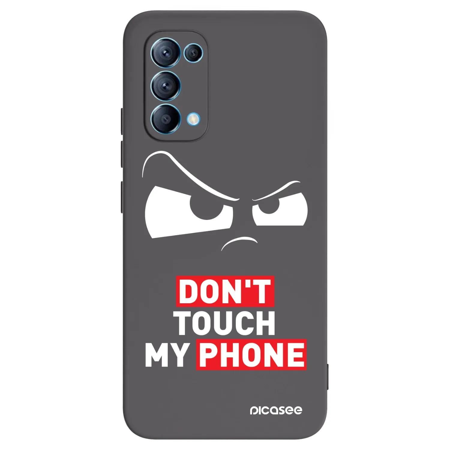 Picasee husă neagră din silicon pentru OPPO Reno 5 5G - Cloudy Eye - Transparent