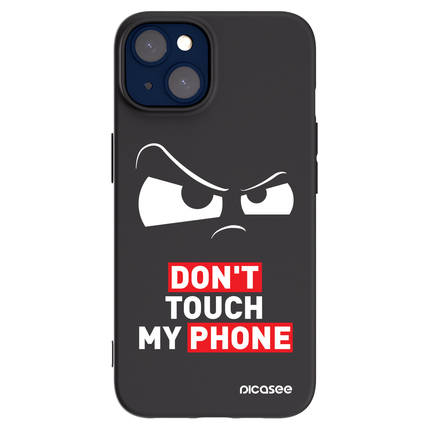 Picasee husă neagră din silicon pentru Apple iPhone 14 - Cloudy Eye - Transparent