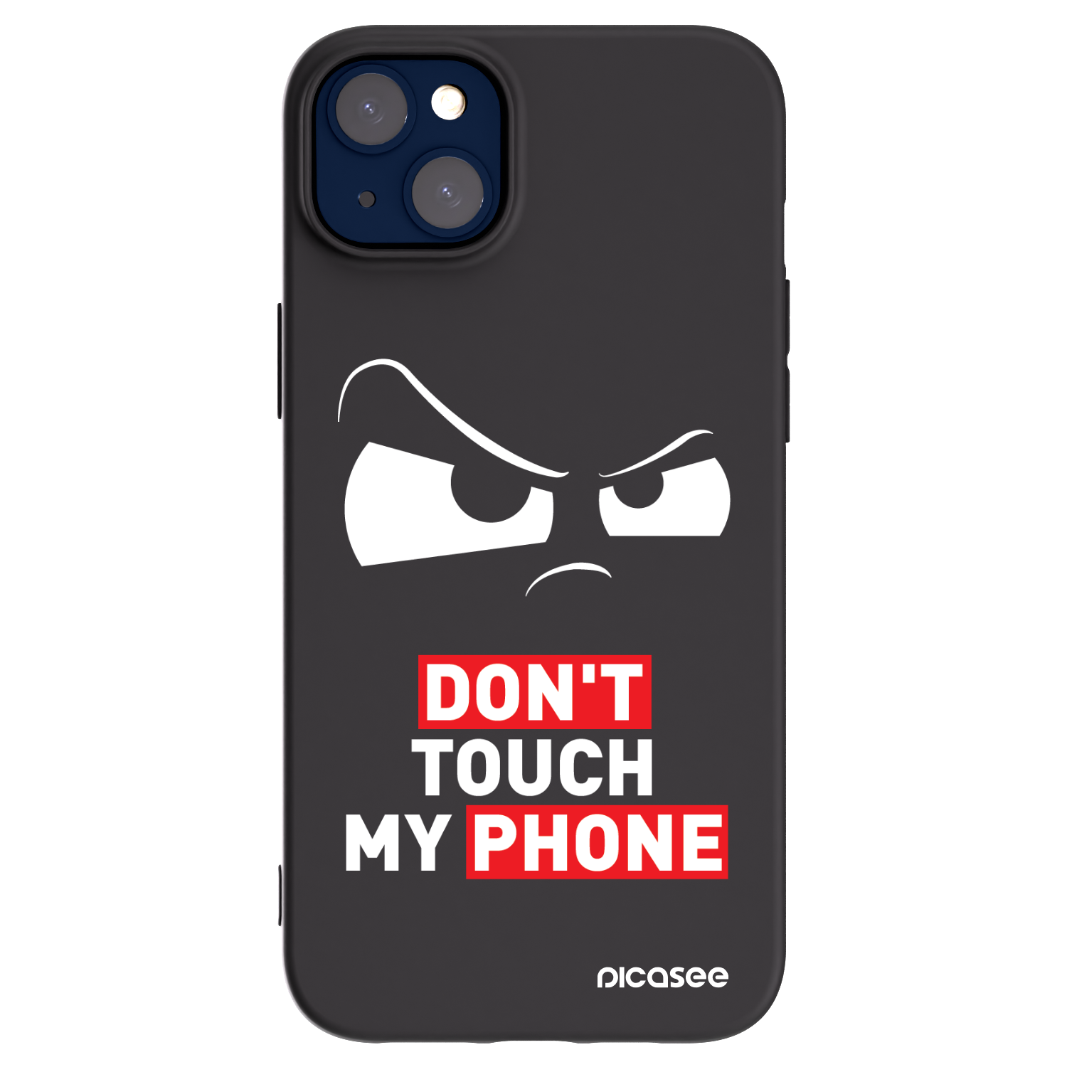 Picasee husă neagră din silicon pentru Apple iPhone 14 Plus - Cloudy Eye - Transparent